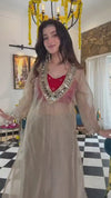 Premium Beige Silk Suit for Women | Designer Ethnic Wear