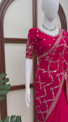 Zarina Crimson Saree